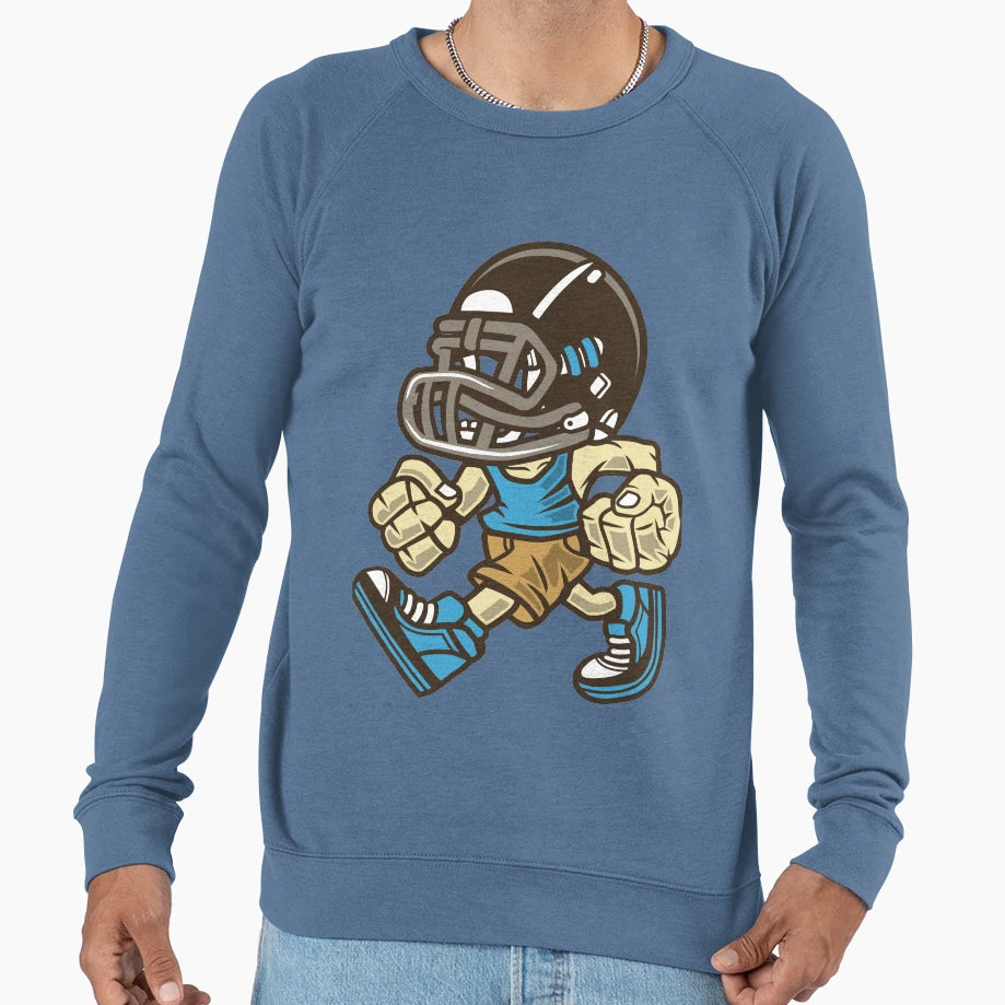 Football Player Sweatshirt - Streetwear Style for Adults - T-Shirt, Sweatshirt, Hoodie