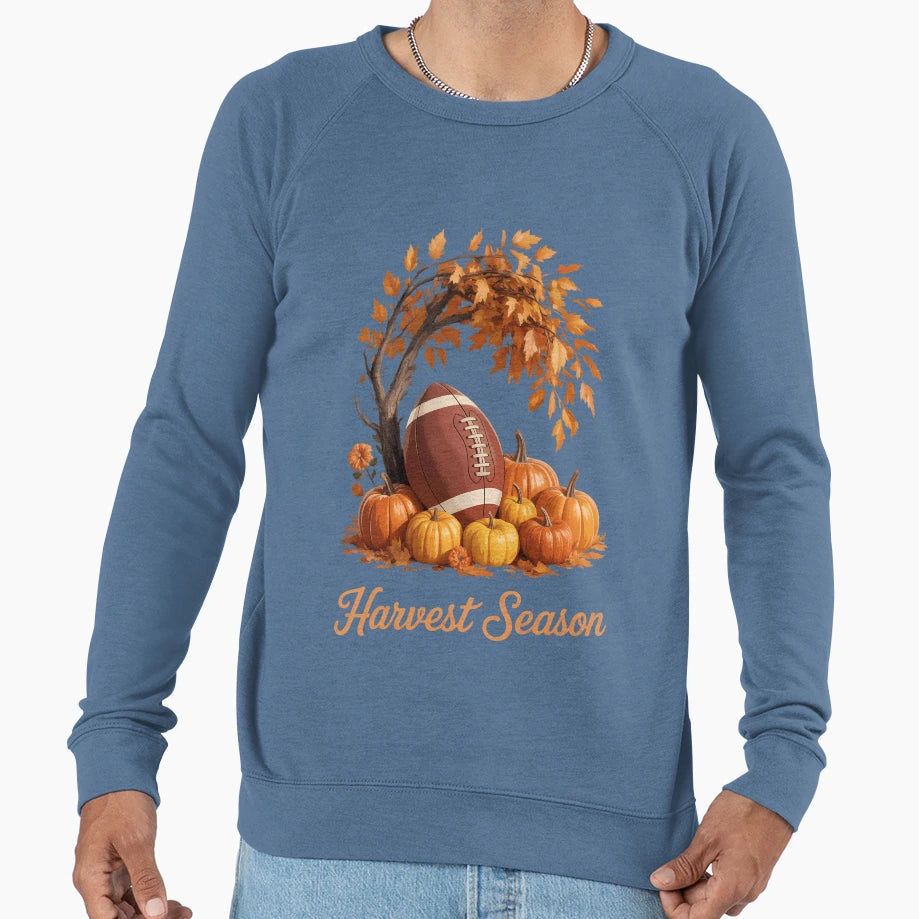 Harvest Season Football Player Sweatshirt - Streetwear Style Men Women - T-Shirt, Sweatshirt, Hoodie