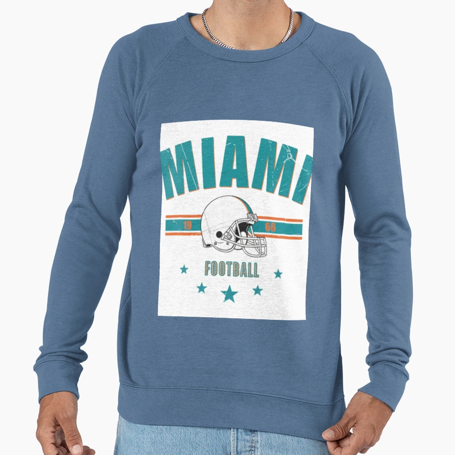 Miami Dolphins Sweatshirt - Aesthetic Graphic for Adults - T-Shirt, Sweatshirt, Hoodie
