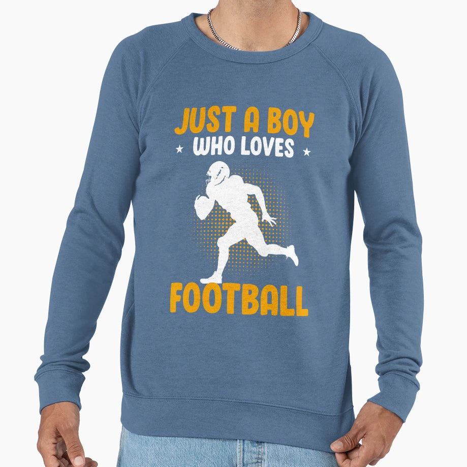 Just Who Loves Football American Sweatshirt - Unique Graphic for Adults - T-Shirt, Sweatshirt, Hoodie
