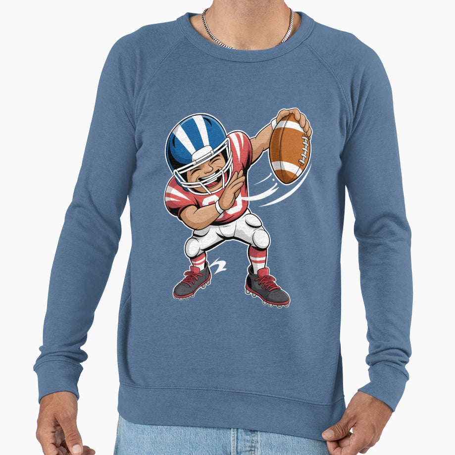 Football Player Football Season Sweatshirt - Minimalist Print for Adults - T-Shirt, Sweatshirt, Hoodie