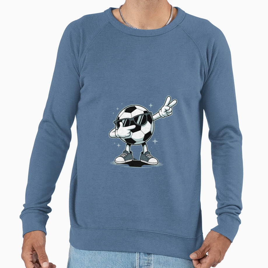 Dabbing Soccer Ball Sports Player Sweatshirt - Custom Art Print for Adults - T-Shirt, Sweatshirt, Hoodie