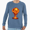 Gold Soccer Tornado Abstract Sweatshirt - Aesthetic Graphic for Adults - T-Shirt, Sweatshirt, Hoodie