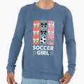 Soccer Coquette Bow Soccer Soccer Sweatshirt - Aesthetic Graphic Unisex - T-Shirt, Sweatshirt, Hoodie
