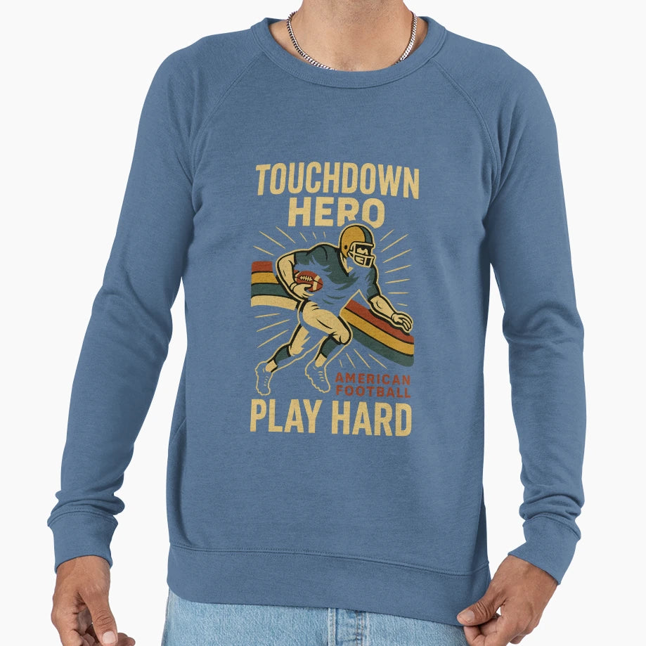 Touchdown Hero Sweatshirt - Minimalist Print Unisex - T-Shirt, Sweatshirt, Hoodie