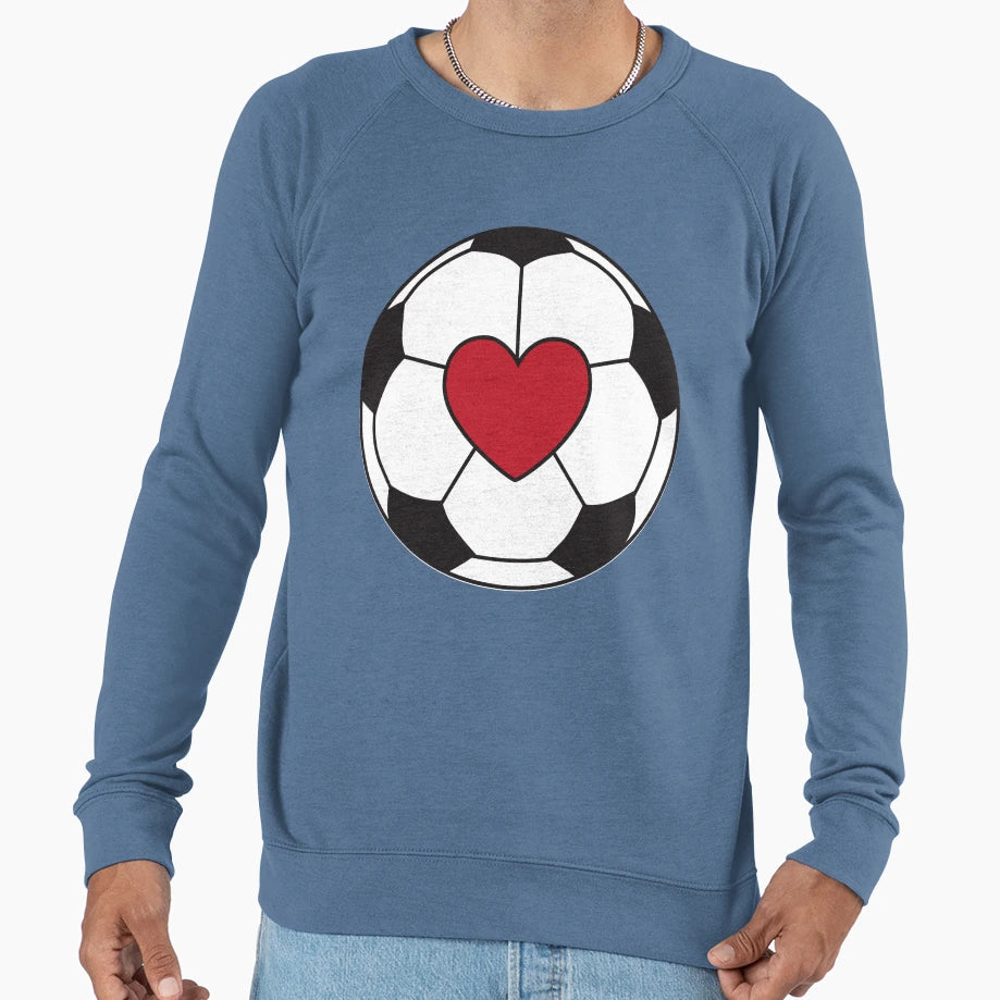 I Heart Soccer Sweatshirt - Novelty Apparel Men Women - T-Shirt, Sweatshirt, Hoodie