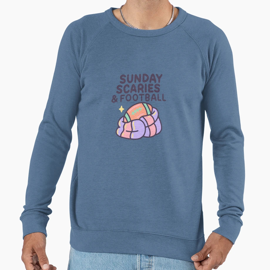 Sunday Scaries Football Funny Sweatshirt - Casual Everyday Wear Men Women - T-Shirt, Sweatshirt, Hoodie