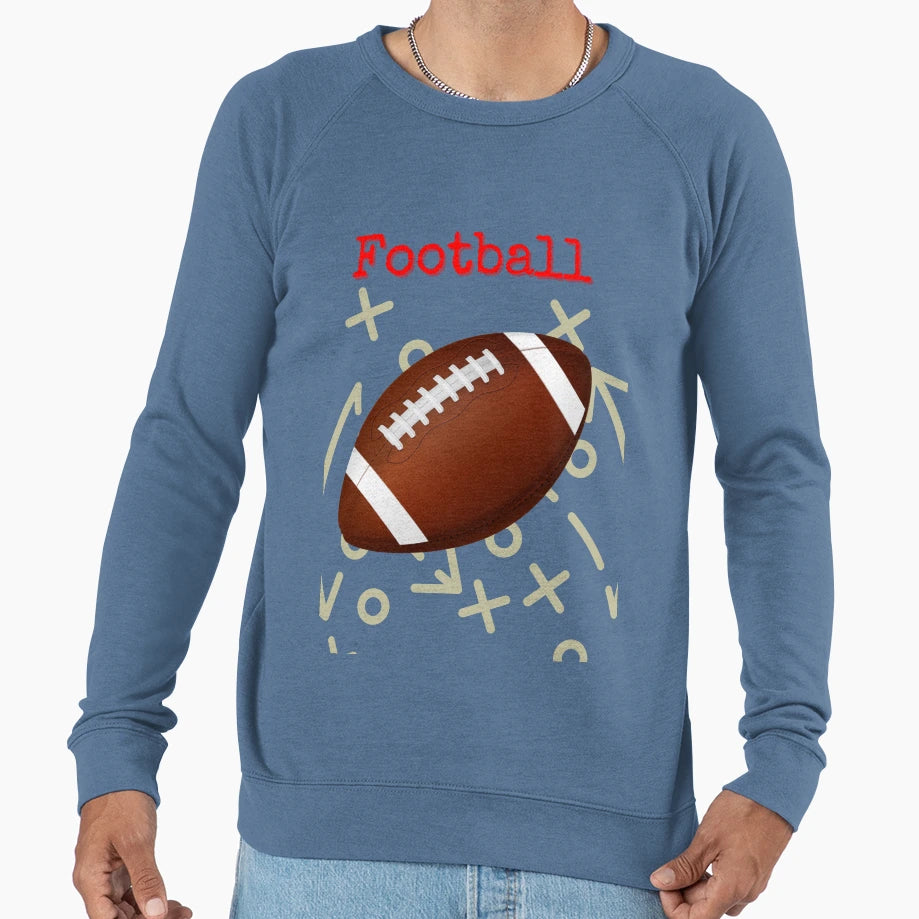 Football Sweatshirt - Graphic Print for Adults - T-Shirt, Sweatshirt, Hoodie