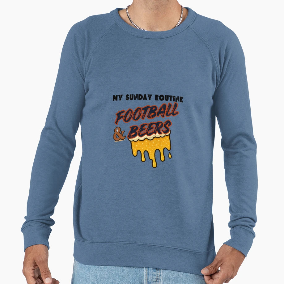 Chicago Bears Sunday Football Beers Sweatshirt - Graphic Print Unisex - T-Shirt, Sweatshirt, Hoodie