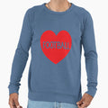 Love Football Heart Sweatshirt - Novelty Apparel for Adults - T-Shirt, Sweatshirt, Hoodie