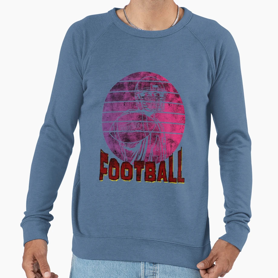 Amercian Football Quarterback Sweatshirt - Custom Art Print Men Women - T-Shirt, Sweatshirt, Hoodie