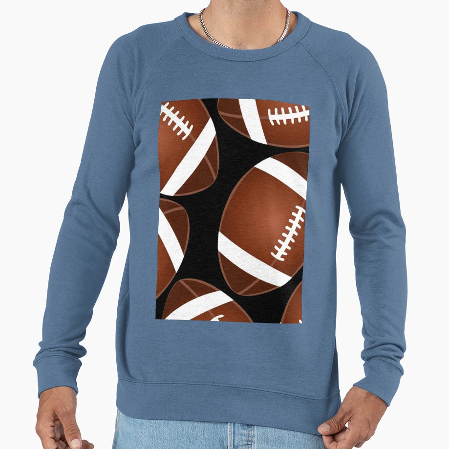 Football Pigskin Sports Sweatshirt - Casual Everyday Wear for Adults - T-Shirt, Sweatshirt, Hoodie