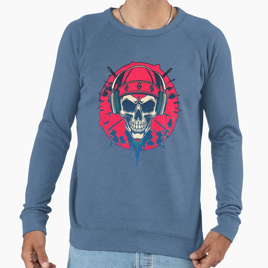 Hardcore Skull Sweatshirt - Unique Graphic Men Women - T-Shirt, Sweatshirt, Hoodie