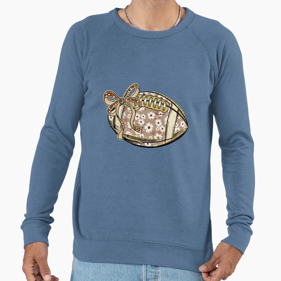 Couquette Rugby Ball Game Day Sport Sweatshirt - Trendy Graphic Men Women - T-Shirt, Sweatshirt, Hoodie