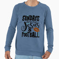 Sundays Are Jesus Football Sweatshirt - Aesthetic Graphic Unisex - T-Shirt, Sweatshirt, Hoodie
