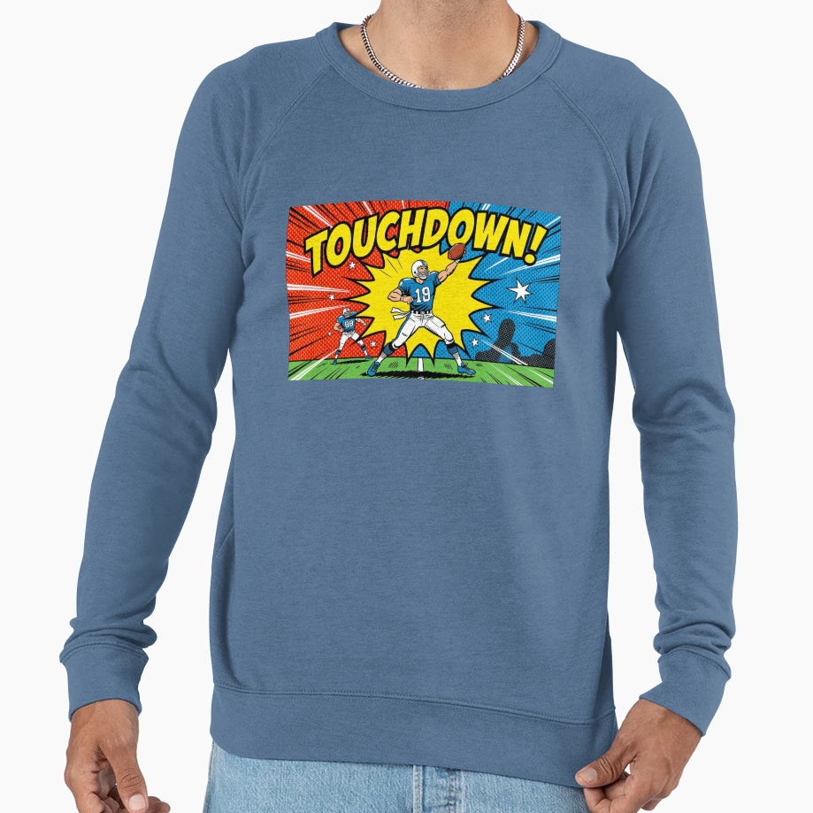 Comic Book Football Sweatshirt - Unique Graphic Men Women - T-Shirt, Sweatshirt, Hoodie