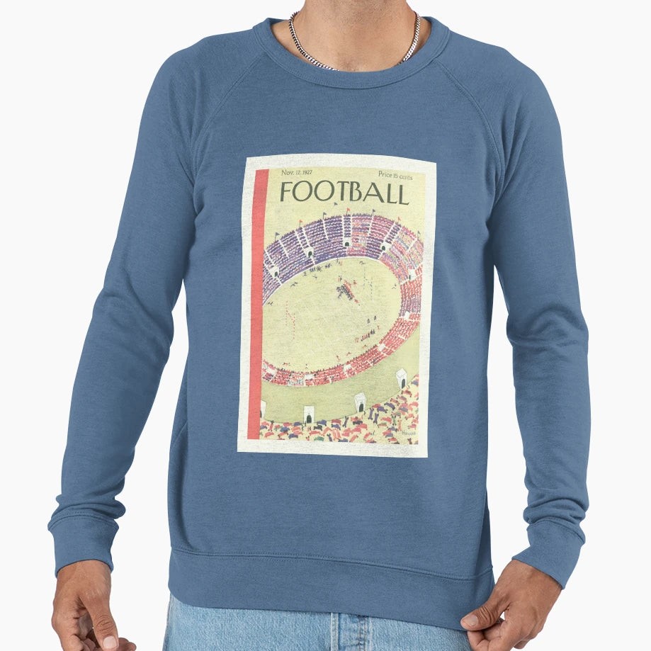 Football Magazine Cover Mid Century Sweatshirt - Graphic Print for Adults - T-Shirt, Sweatshirt, Hoodie