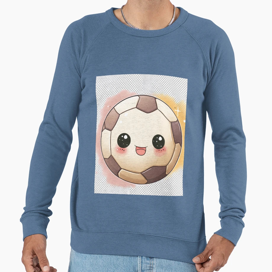 Kawaii Soccer Ball Sweatshirt - Custom Art Print Unisex - T-Shirt, Sweatshirt, Hoodie