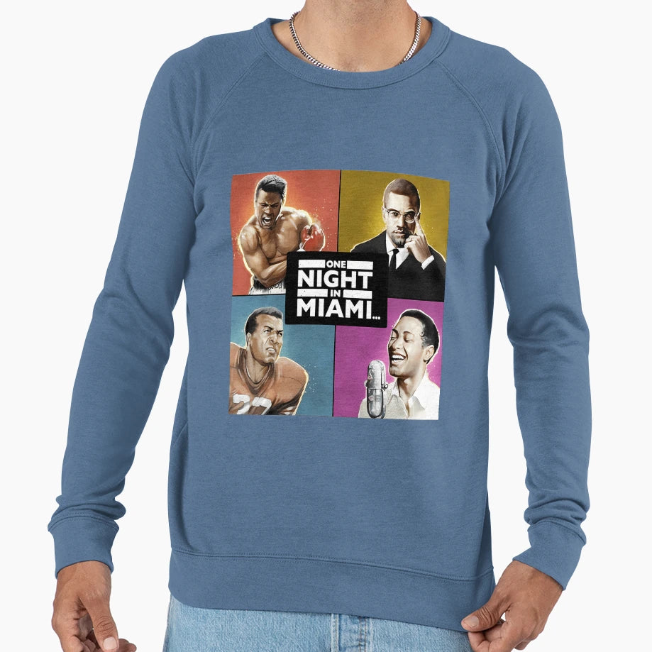 One Night Miami Sweatshirt - Minimalist Print for Adults - T-Shirt, Sweatshirt, Hoodie