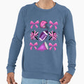 Cheer Football Purple Sweatshirt - Custom Art Print Men Women - T-Shirt, Sweatshirt, Hoodie