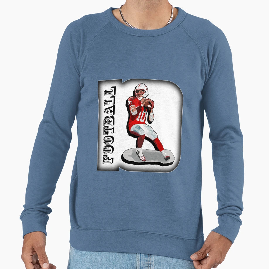 Football Quarterback Sweatshirt - Graphic Print for Adults - T-Shirt, Sweatshirt, Hoodie