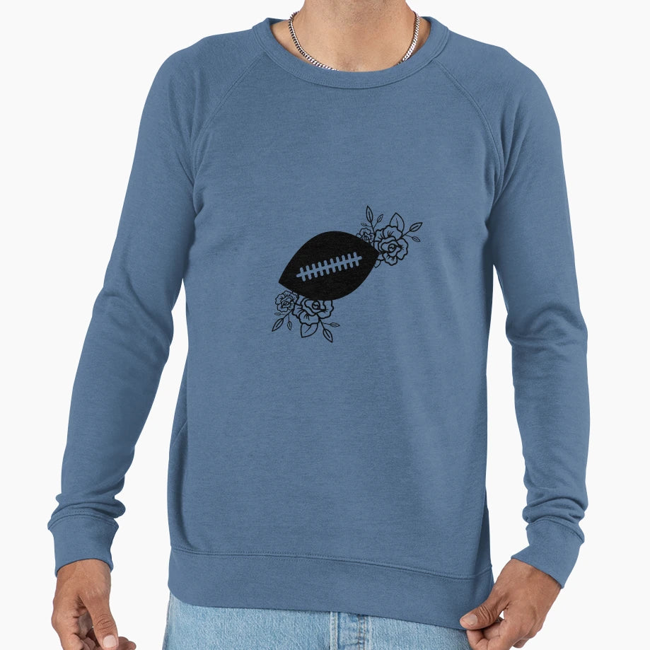 Football Floral Sweatshirt - Trendy Graphic for Adults - T-Shirt, Sweatshirt, Hoodie