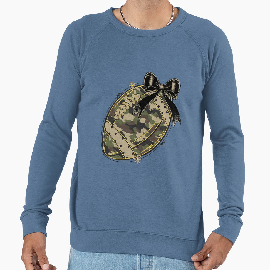 Camo Football Sweatshirt - Custom Art Print Men Women - T-Shirt, Sweatshirt, Hoodie