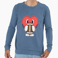 Heart American Football Sports Sweatshirt - Trendy Graphic Men Women - T-Shirt, Sweatshirt, Hoodie