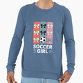 Soccer Coquette Bow Soccer Soccer Sweatshirt - Graphic Print Unisex - T-Shirt, Sweatshirt, Hoodie