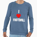 I Love Football Sweatshirt - Custom Art Print Men Women - T-Shirt, Sweatshirt, Hoodie