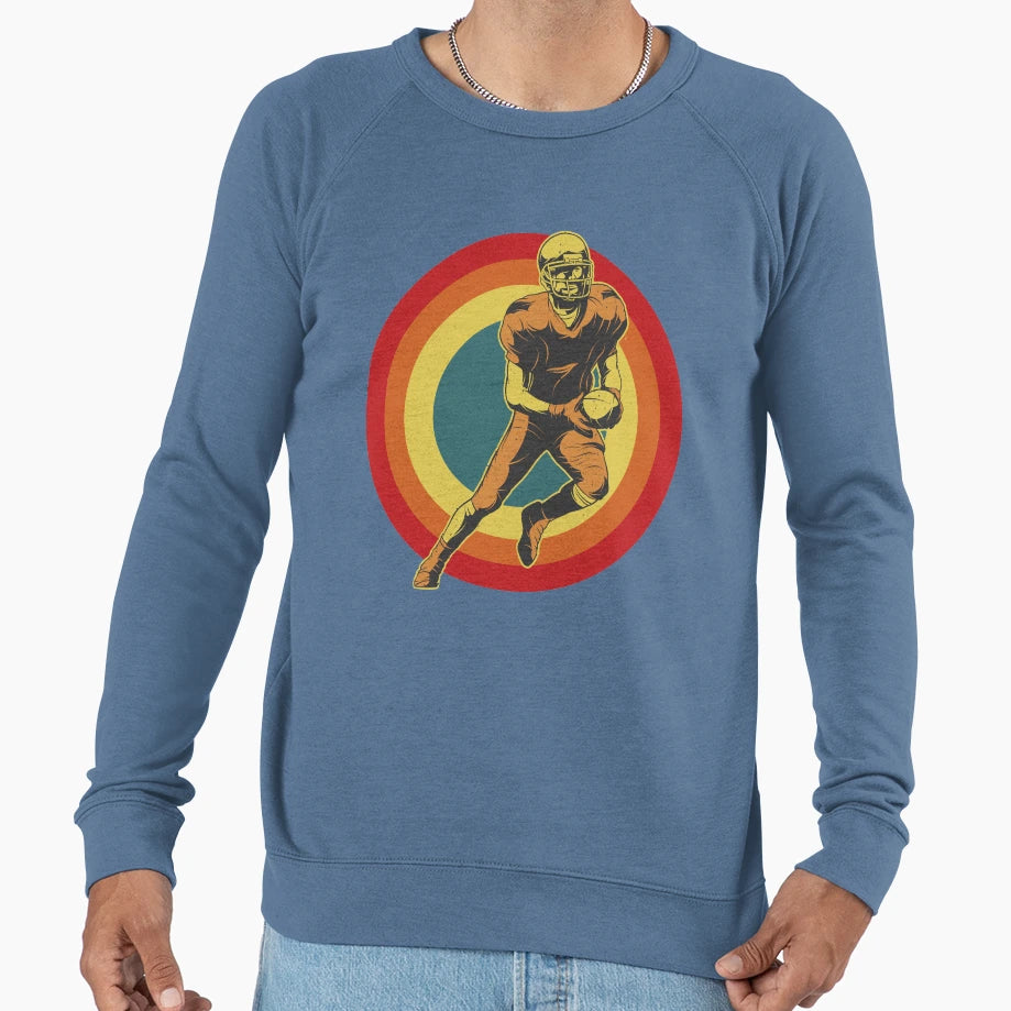 Football Quarterback Sweatshirt - Aesthetic Graphic Men Women - T-Shirt, Sweatshirt, Hoodie