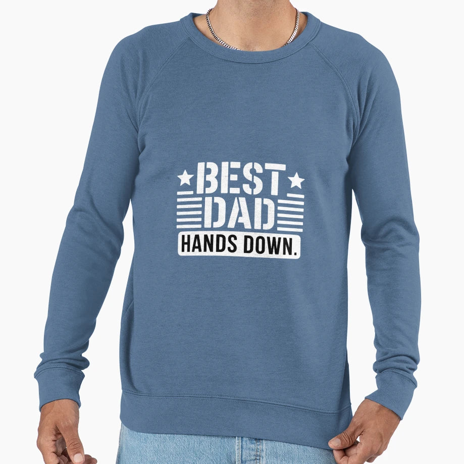 Best Dad Hands Down Craft Hand Sweatshirt - Unique Graphic Men Women - T-Shirt, Sweatshirt, Hoodie