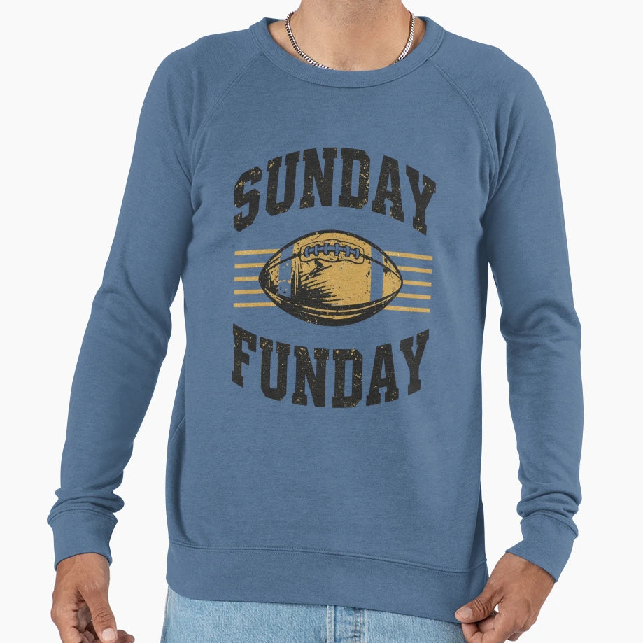 Sunday Funday Football Fun Football T-Shirt - Trendy Graphic for Adults - T-Shirt, Sweatshirt, Hoodie