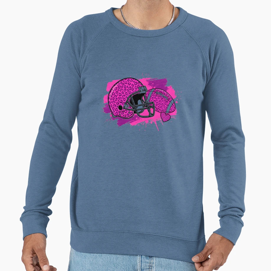 Purple Coquette Bow Football Sweatshirt - Fun Novelty Design for Adults - T-Shirt, Sweatshirt, Hoodie