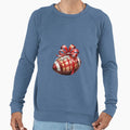 Girly Coquette Football Bow Game Day Sweatshirt - Streetwear Style Unisex - T-Shirt, Sweatshirt, Hoodie