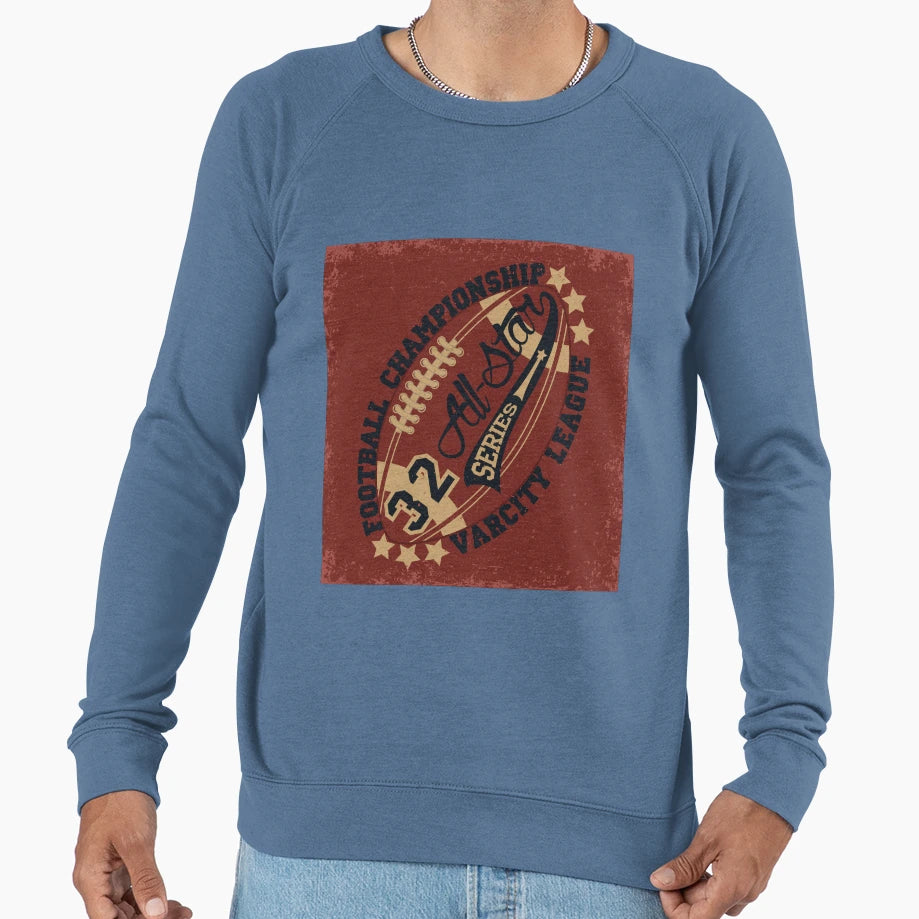 Football Championship Varsity League Sweatshirt - Minimalist Print Unisex - T-Shirt, Sweatshirt, Hoodie