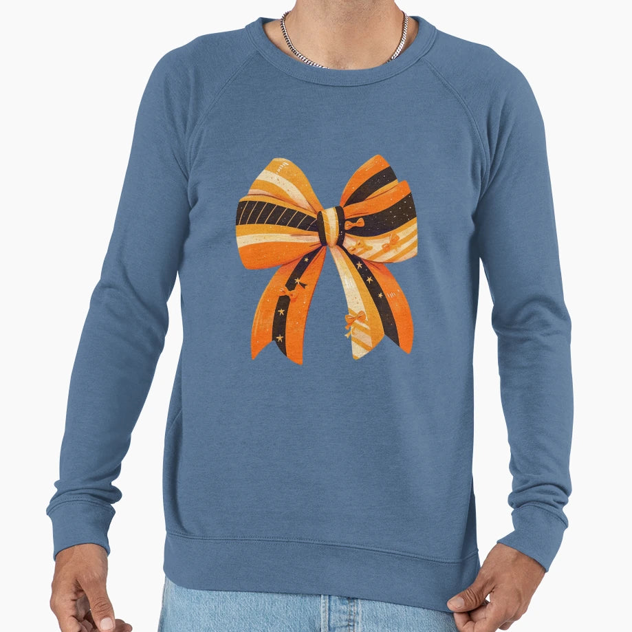 Halloween Bow Sweatshirt - Fun Novelty Design for Adults - T-Shirt, Sweatshirt, Hoodie