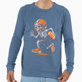 Funny Halloween Skeleton Football Sweatshirt - Graphic Print for Adults - T-Shirt, Sweatshirt, Hoodie