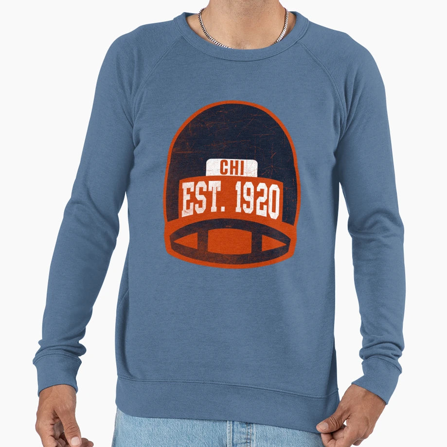 Chicago Throwback Football Sweatshirt - Casual Everyday Wear Men Women - T-Shirt, Sweatshirt, Hoodie