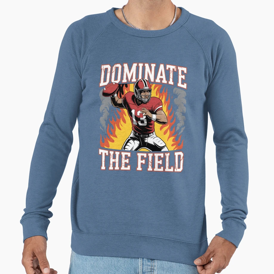 Dominate Field American Sweatshirt - Casual Everyday Wear for Adults - T-Shirt, Sweatshirt, Hoodie