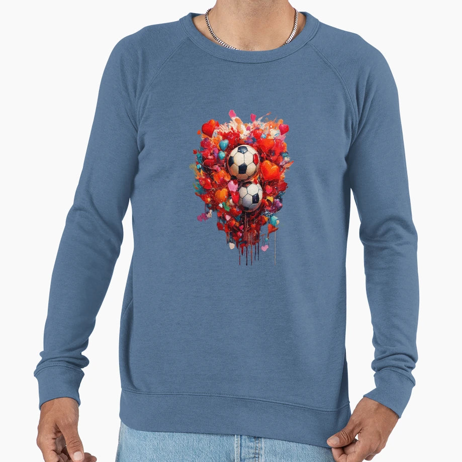 Love Soccer Sweatshirt - Fun Novelty Design Unisex - T-Shirt, Sweatshirt, Hoodie