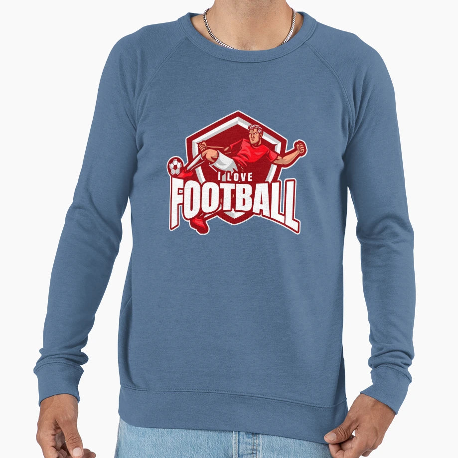 I Love Football Beautiful Game Football Sweatshirt - Trendy Graphic Unisex - T-Shirt, Sweatshirt, Hoodie