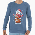 Merry Football Holiday Sport Sweatshirt - Minimalist Print Men Women - T-Shirt, Sweatshirt, Hoodie