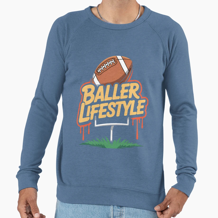 Football Lovers Sport Sweatshirt - Custom Art Print for Adults - T-Shirt, Sweatshirt, Hoodie