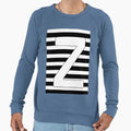 Z Letter Black And White Sweatshirt - Minimalist Print Men Women - T-Shirt, Sweatshirt, Hoodie