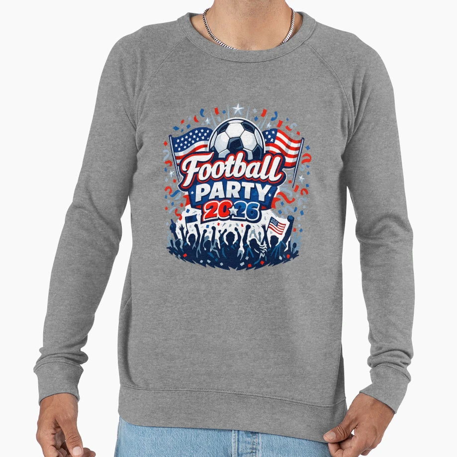 Usa Football Party 2026 Watch Sweatshirt - Fun Novelty Design Men Women - T-Shirt, Sweatshirt, Hoodie
