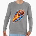 Fire And Lightning American Sweatshirt - Casual Everyday Wear Men Women - T-Shirt, Sweatshirt, Hoodie
