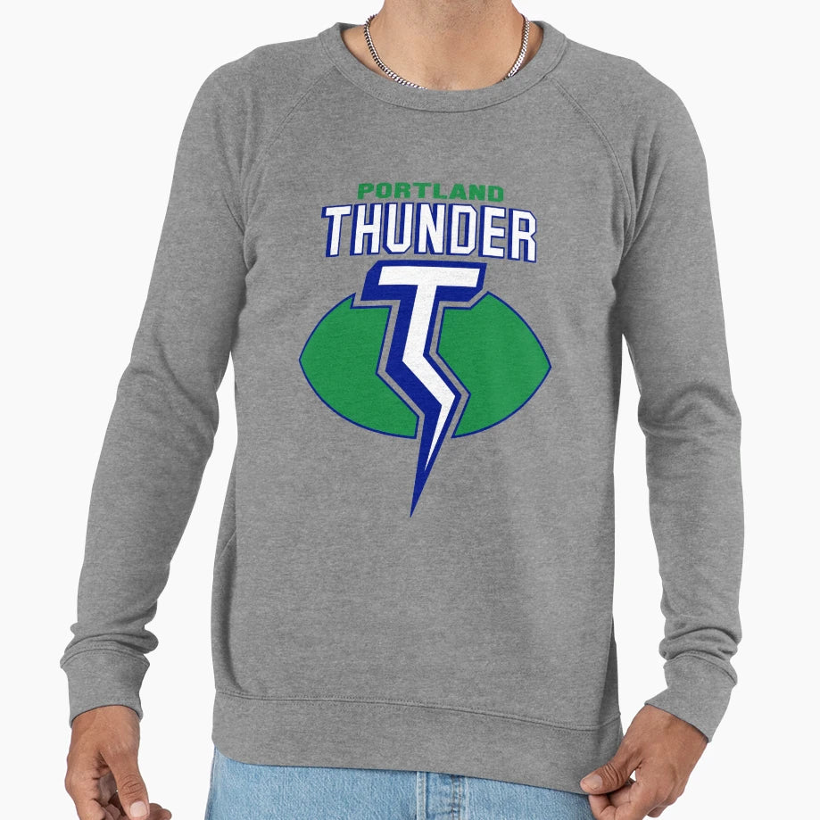 Wfl Portland Thunder Sweatshirt - Graphic Print Unisex - T-Shirt, Sweatshirt, Hoodie