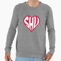 Shu Heart Sweatshirt - Minimalist Print Men Women - T-Shirt, Sweatshirt, Hoodie