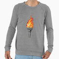 Olympic Flame Burning Brightly Sweatshirt - Casual Everyday Wear Men Women - T-Shirt, Sweatshirt, Hoodie